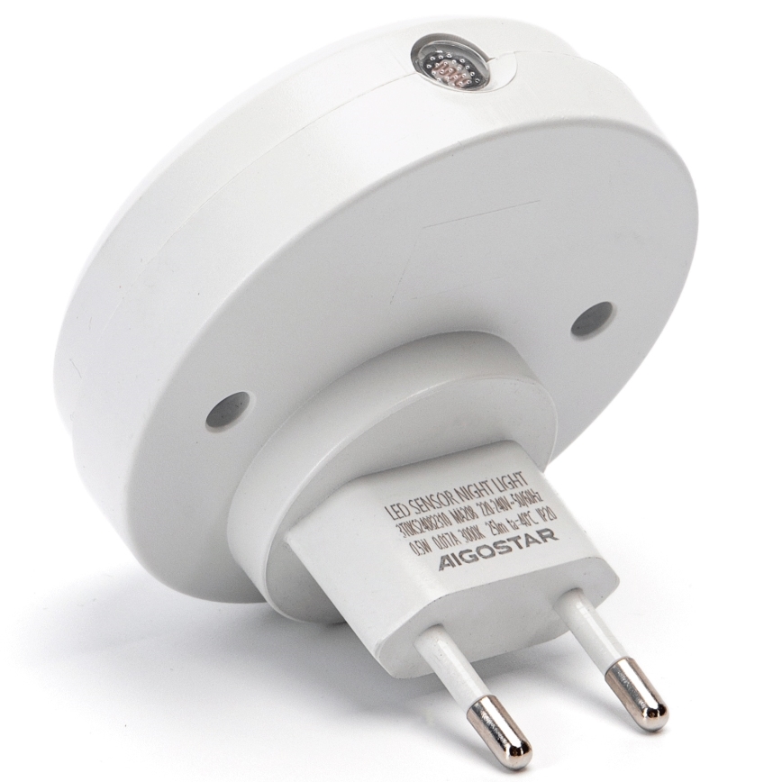 Aigostar - LED Nočné svetlo so senzorom súmraku LED/0,5W/230V 3000K