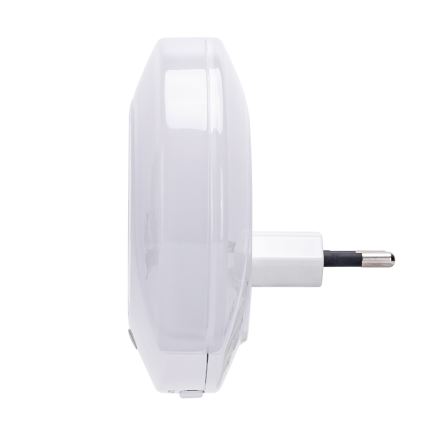 Aigostar - LED nočné svietidlo so súmrakovým senzorom do zásuvky s USB LED/0,4W/230V
