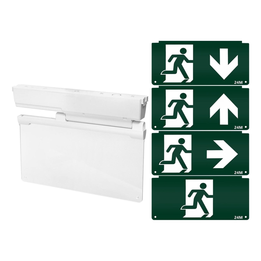 Aigostar - LED Núdzové svietidlo EMERGENCY EXIT LED/3,6W/230V 6500K 500mAh