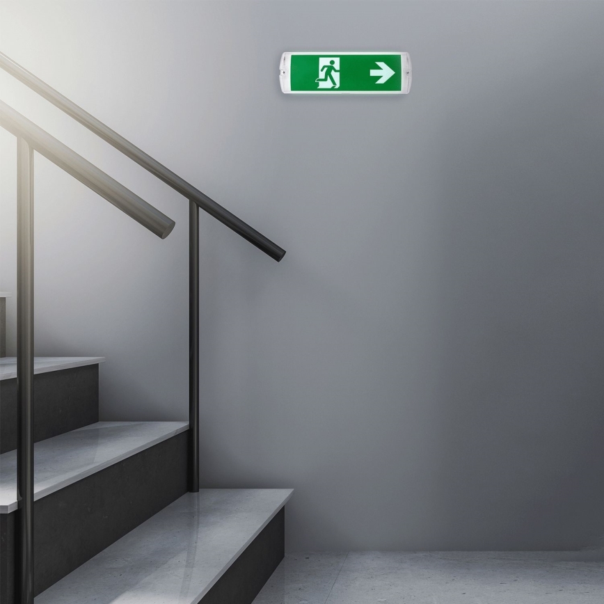 Aigostar - LED Núdzové svietidlo EMERGENCY EXIT LED/4W/230V IP65 6500K 600mAh