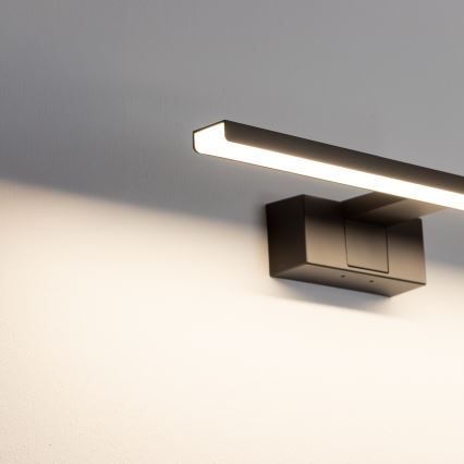 Aigostar - LED osvetlenie zrkadla do kúpeľne LED/8W/230V 4000K 40 cm IP44 čierne