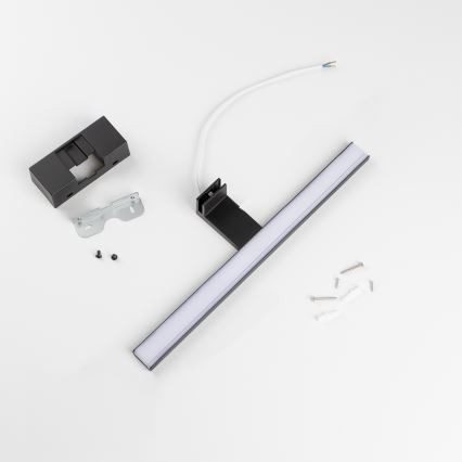 Aigostar - LED osvetlenie zrkadla do kúpeľne LED/8W/230V 4000K 40 cm IP44 čierne