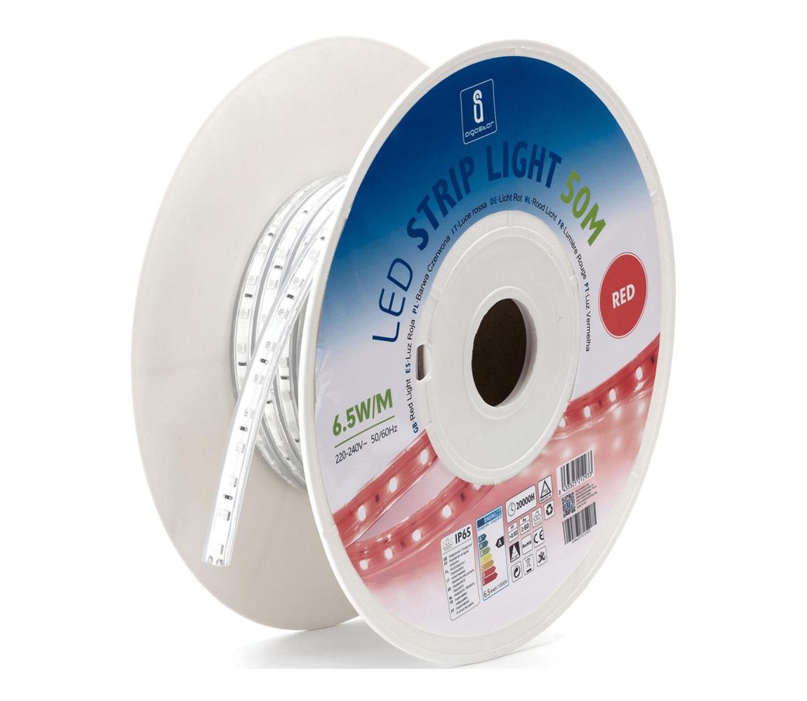 B.V. - LED Pásik LED/325W/230V 50m červená IP65