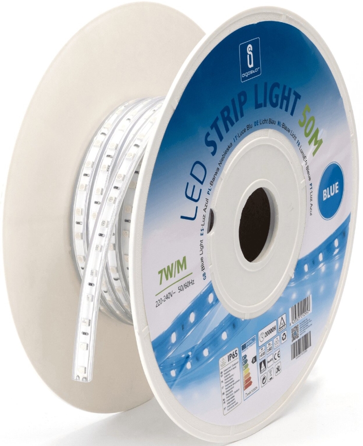 Aigostar - LED Pásik LED/350W/230V 50m modrá IP65