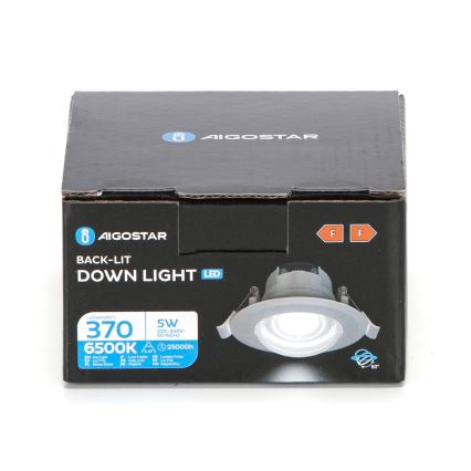 Aigostar - LED podhľadové svietidlo LED/5W/230V 6500K priemer 8,5 cm biela
