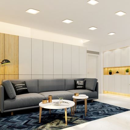 Aigostar - LED podhľadové svietidlo LED/9W/230V 4000K 14,5x14,5 cm biela