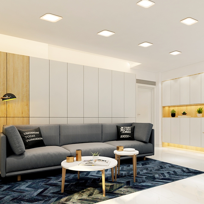 Aigostar - LED podhľadové svietidlo LED/9W/230V 4000K 14,5x14,5 cm biela