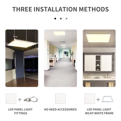 Aigostar - LED Podhľadový panel LED/40W/230V 6500K 60x60cm biela