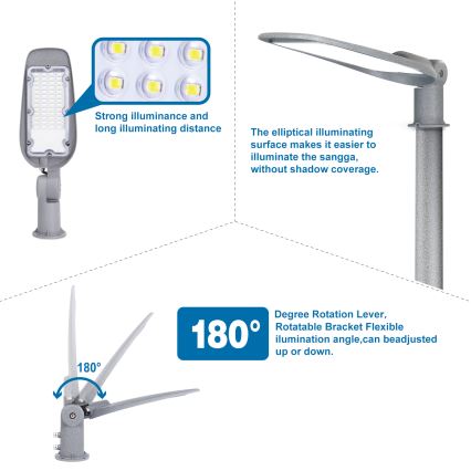 Aigostar - LED Pouličná lampa LED/150W/230V 6500K IP65