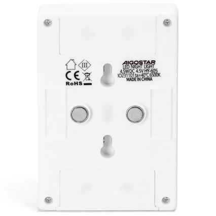 Aigostar - LED Prenosné nočné svietidlo LED/3xAAA 6500K