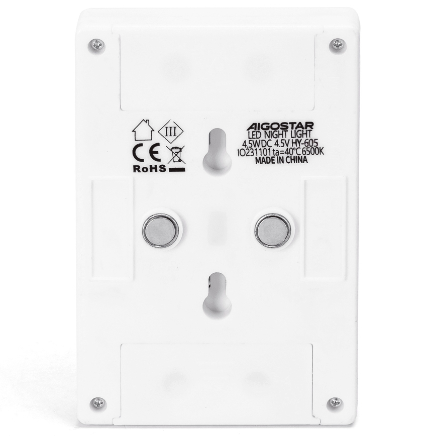 Aigostar - LED Prenosné nočné svietidlo LED/3xAAA 6500K