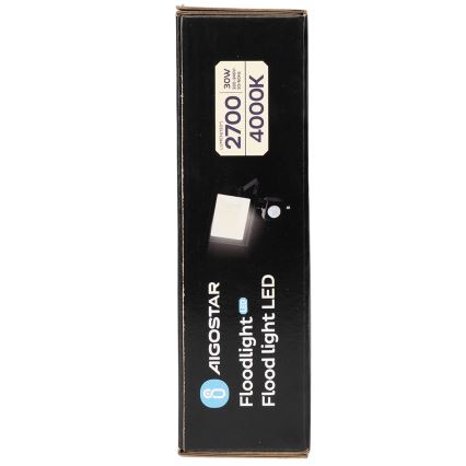 Aigostar - LED reflektor s pohybovým senzorom LED/30W/230V 4000K IP65