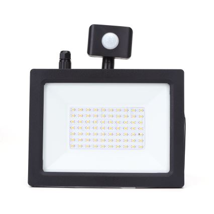 Aigostar - LED Reflektor so senzorom LED/50W/230V 4000K IP65 čierna