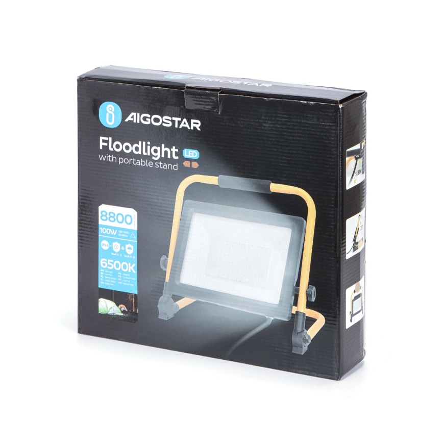 Aigostar - LED Reflektor so stojanom LED/100W/230V 6500K IP65