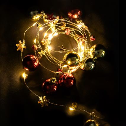 Aigostar - LED  reťaz 20xLED/3xAA 2m teplá biela