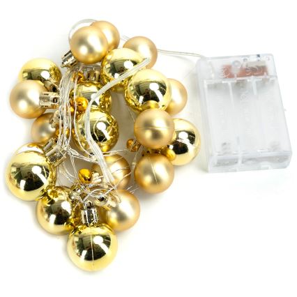 Aigostar - LED reťaz 20xLED/3xAA 2 m teplá biela