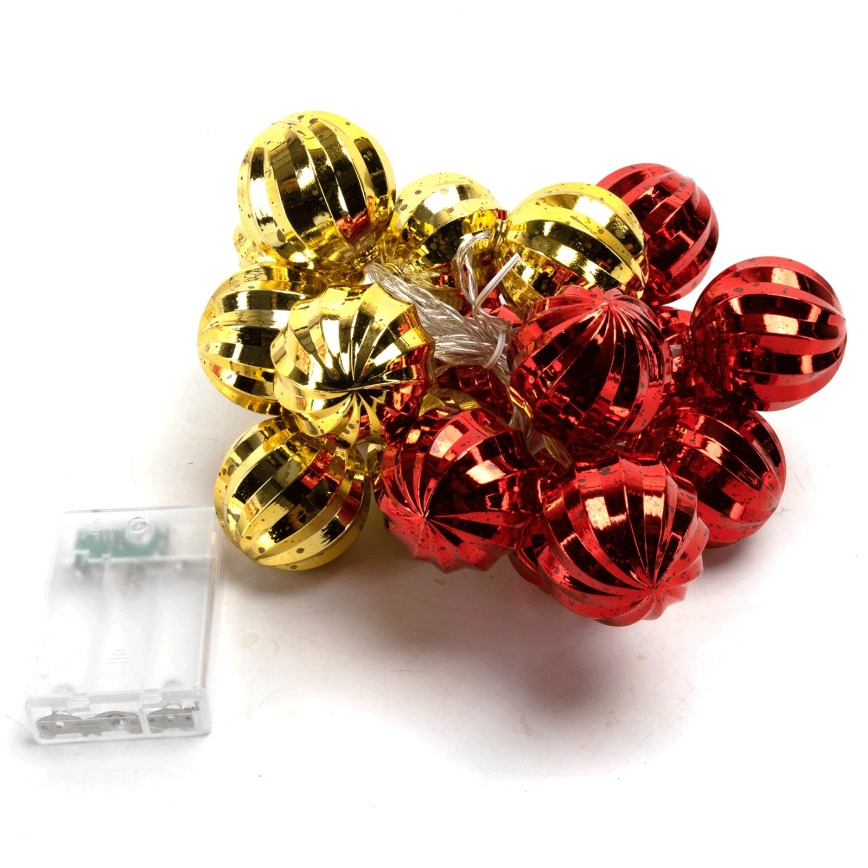 Aigostar - LED svetelný reťazec 20×LED/3×AA, 2 m, teplá biela