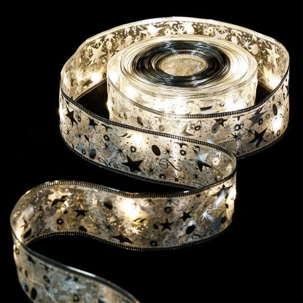 Aigostar - LED reťaz 20xLED/3xAA 2 m teplá biela strieborná