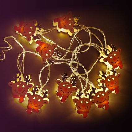 Aigostar - LED reťaz 20×LED/3×AA, 3 m, teplá biela, sob