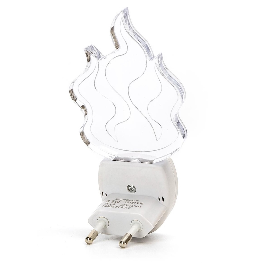 Aigostar - LED RGB Nočné svetlo so senzorom LED/0,5W/230V plameň
