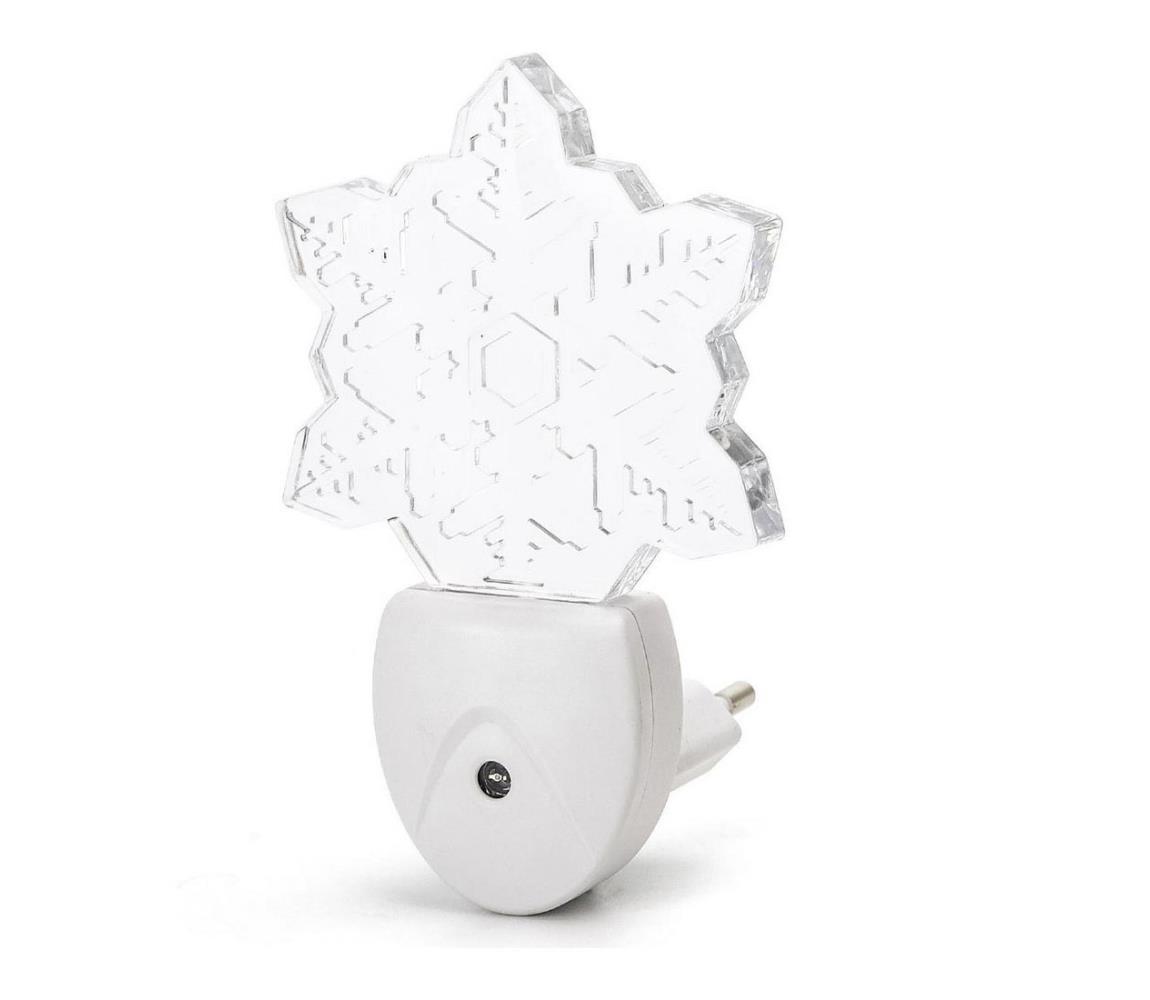 B.V. - LED RGB Nočné svetlo so senzorom LED/0,5W/230V vločka