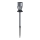 Aigostar - LED RGB Solárna lampa LED/0,006W/1,2V 35,5 cm 100 mAh matný chróm IP44