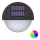 Aigostar - LED RGB Solárne nástenné svietidlo LED/1W/1,2V čierna IP44