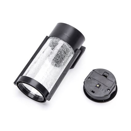 Aigostar - LED RGB Solárne nástenné svietidlo LED/2W/1,2V čierna IP44