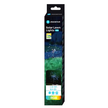Aigostar - LED RGB Solárne svietidlo LED/0,03W/1,2V IP44