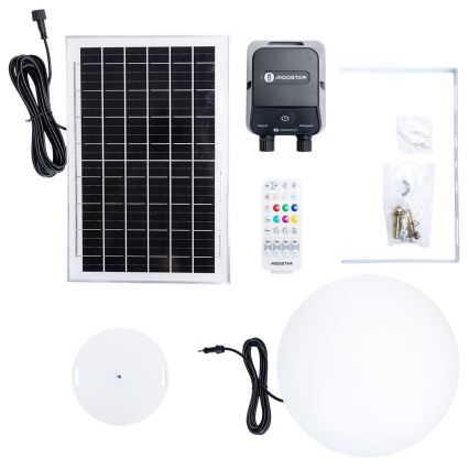 Aigostar - LED RGBW Stmievateľná vonkajšia lampa MESH LED/35W/3,7V 4000mAh 2700-6500K IP65 pr. 30 cm + diaľkové ovládanie