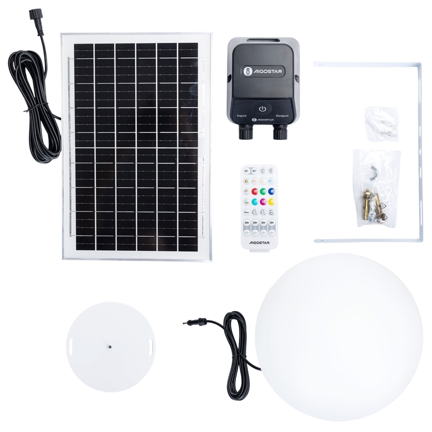 Aigostar - LED RGBW Stmievateľná vonkajšia lampa MESH LED/35W/3,7V 4000mAh 2700-6500K IP65 pr. 30 cm + diaľkové ovládanie