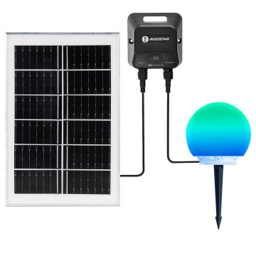 Aigostar - LED RGB Stmievateľná vonkajšia lampa MESH LED/20W/3,7V 4000mAh 2700-6500K IP65 pr. 15 cm