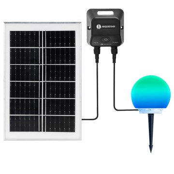 Aigostar - LED RGB Stmievateľná vonkajšia lampa MESH LED/20W/3,7V 4000mAh 2700-6500K IP65 priemer 20 cm