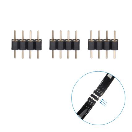 Aigostar - LED RGB Inteligentný Stmievateľný pásik 4x0,5m LED/4,5W/5V Wi-Fi + diaľkové ovládanie