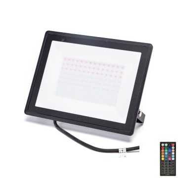Aigostar - LED RGB stmievateľný reflektor LED/100W/230V IP65 + diaľkové ovládanie