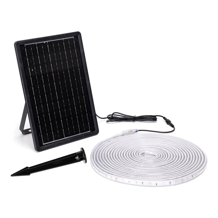 Aigostar - LED RGB Stmievateľný solárny pásik LED/10W/3,2V 10 m IP65 8000 mAh + diaľkové ovládanie