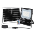 Aigostar - LED RGB Stmievateľný solárny reflektor LED/150W/3,2V IP66 12000 mAh + diaľkové ovládanie