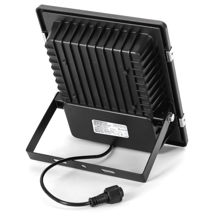 Aigostar - LED RGB Stmievateľný solárny reflektor LED/50W/3,2V IP66 4000 mAh + diaľkové ovládanie