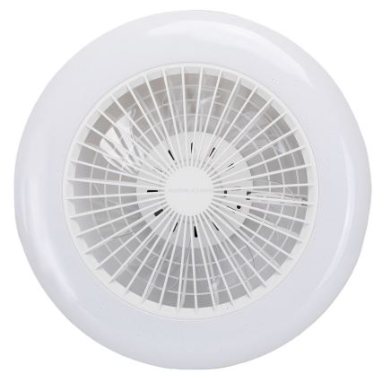 Aigostar - LED RGBW stmievateľné stropné svietidlo s ventilátorom LED/40W/230V 2700-6500K pr. 48,5 cm biela + diaľkové ovládanie