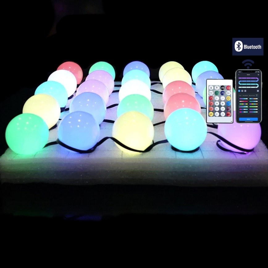 Aigostar - LED RGBIC Dekoratívna reťaz 25xLED/5W/USB 5 m viacfarebná