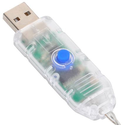 Aigostar - LED RGBIC Dekoratívna reťaz 25xLED/5W/USB 5 m viacfarebná