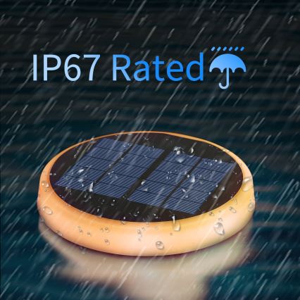 Aigostar - LED RGBIC Solárne svietidlo LED/0,6W/3,7V IP65 2000 mAh