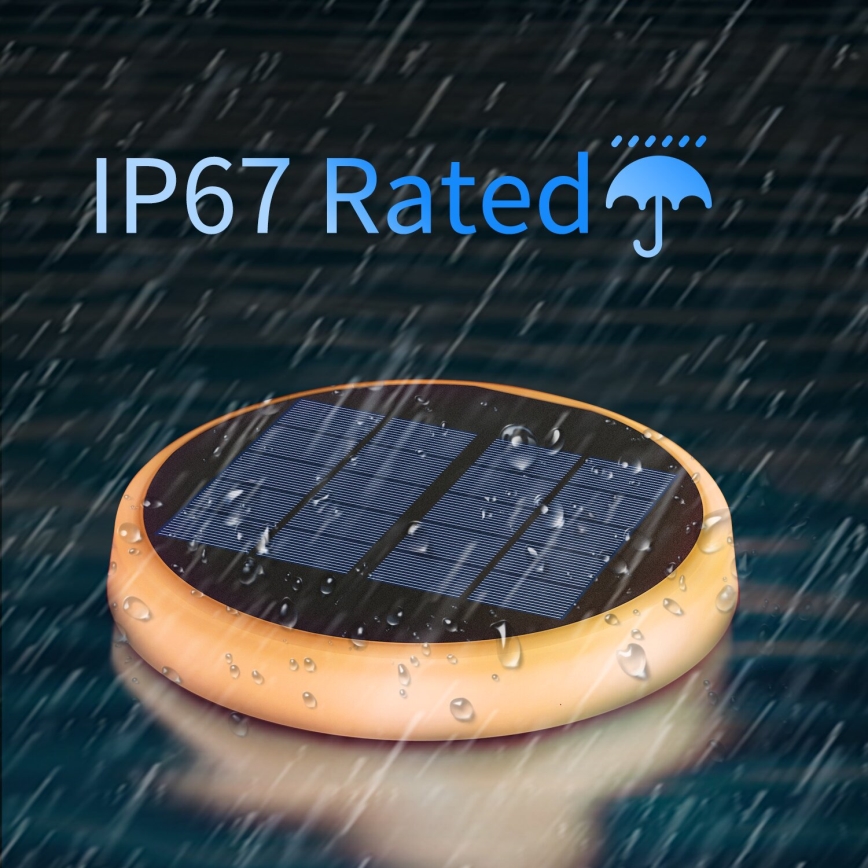 Aigostar - LED RGBIC Solárne svietidlo LED/0,6W/3,7V IP65 2000 mAh