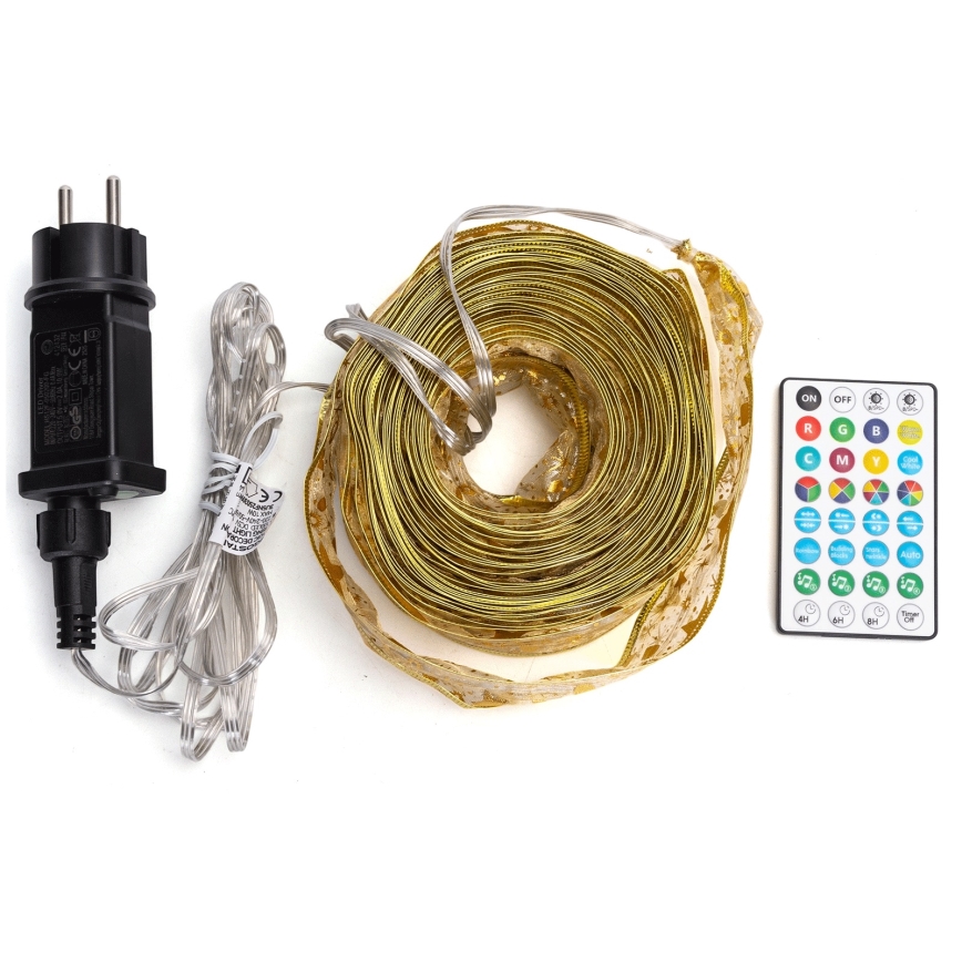Aigostar - LED RGBICW inteligentný vonkajší vianočný reťaz MESH 100xLED 10 m IP44 + diaľkové ovládanie