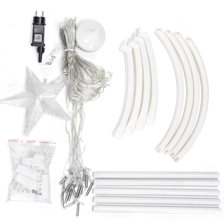 Aigostar - LED RGBICW Vonkajšia vianočná dekorácia 165xLED/230V 1,8m IP44 + diaľkové ovládanie