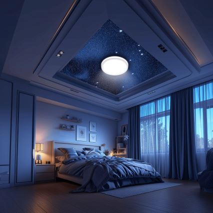 Aigostar - LED RGBW Stmievateľné kúpeľňové stropné svietidlo MESH Smart LED/24W/230V 3000-6500K IP44 + diaľkové ovládanie