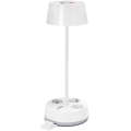 Aigostar - LED RGBW Stmievateľná stolná lampa so zásuvkami a USB LED/4,6W/230V 3000/4000/6500K biela