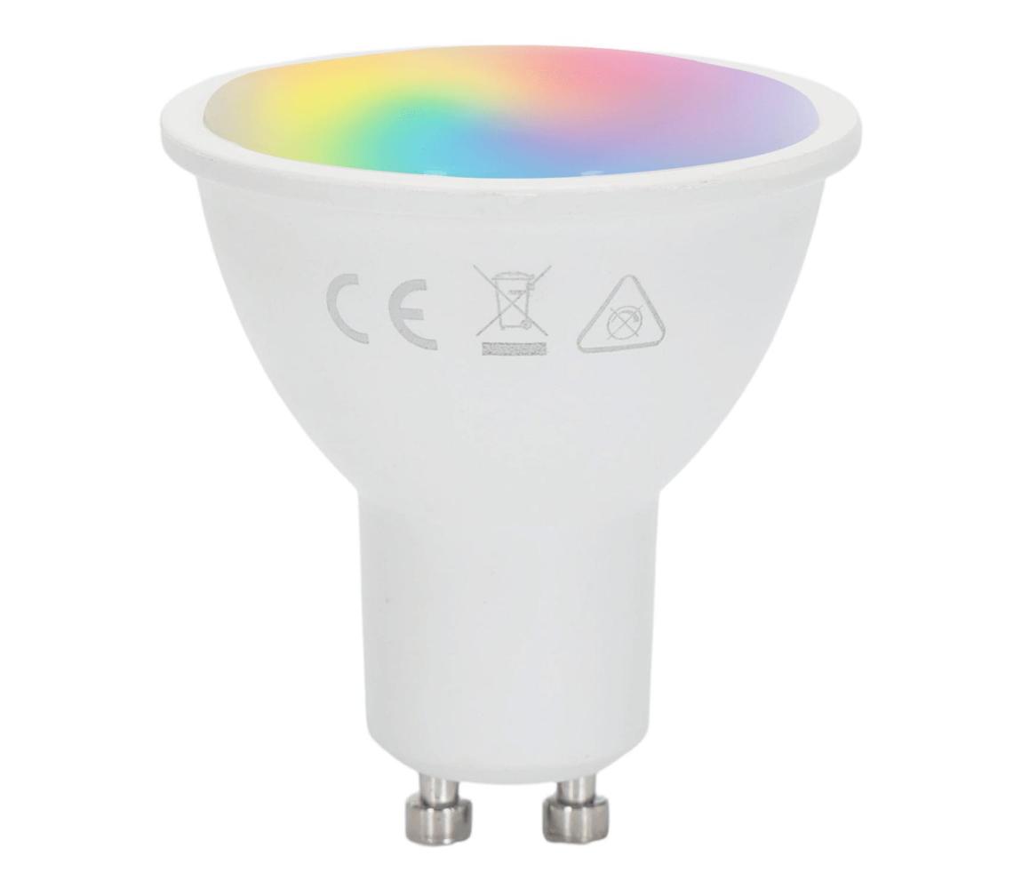 B.V. - LED RGBW stmievateľná žiarovka GU10/4,8W/230V 3000K + diaľkový ovládač B101074EB