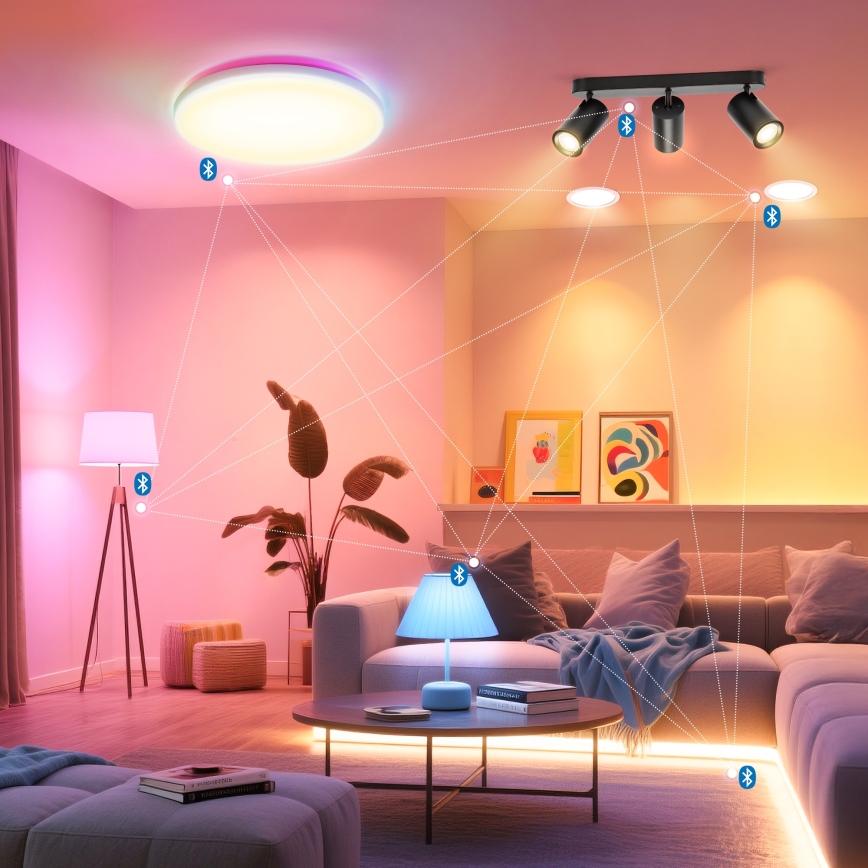 Aigostar - LED RGBW Stmievateľné bodové svietidlo MESH 3xLED/4,9W/230V 2700-6500K biela + diaľkové ovládanie