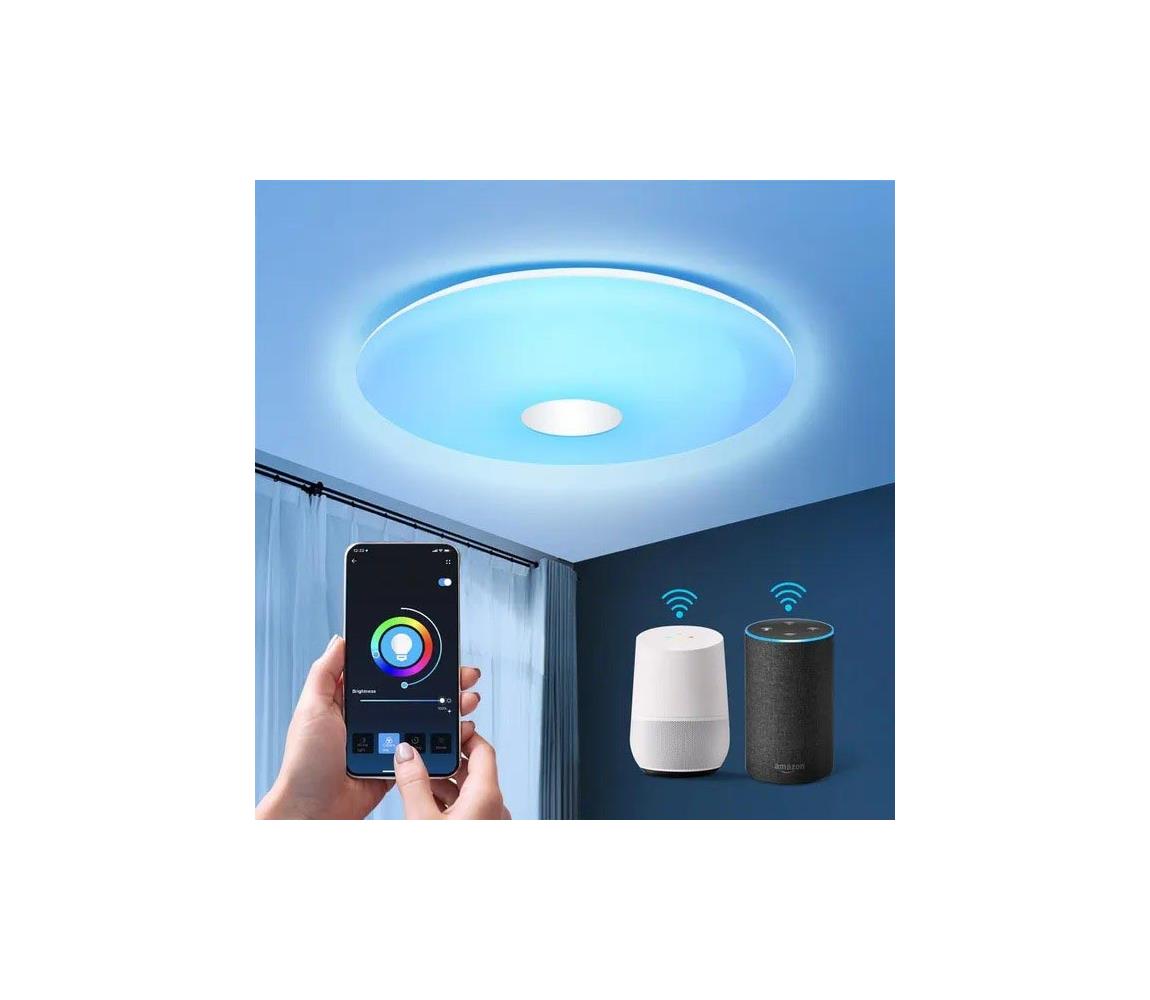 B.V. - LED RGBW Stmievateľné stropné svietidlo 18W/230V pr. 34 cm Wi-Fi 102800QZB
